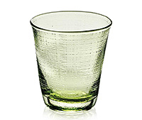 Бокал для воды из стекла (стакан) 270 мл, зеленый
