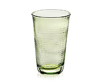Высокий бокал для воды из стекла (стакан) 380 мл, зеленый