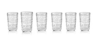 Набор бокалов для воды из стекла (стаканы) 500 мл