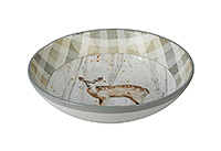 Блюдо круглое сервировочное керамическое (Круг) 34x7,5 см без ножки