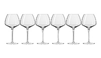 Набор бокалов для красного вина из стекла (фужеры) 850 мл