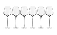 Набор бокалов для красного вина из стекла (фужеры) 610 мл