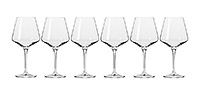 Набор бокалов для белого вина из стекла (фужеры) 460 мл