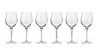 Набор бокалов для белого вина из стекла (фужеры) 370 мл