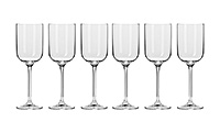 Набор бокалов для белого вина из стекла (фужеры) 270 мл