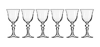 Набор бокалов для белого вина из стекла (фужеры) 150 мл