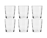 Набор бокалов для воды из стекла (стаканы) 250 мл
