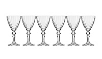 Набор бокалов для белого вина из стекла (фужеры) 170 мл