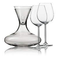 Набор для вина из стекла (декантер 1000 мл, воронка и бокалы 613 мл)