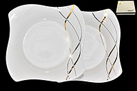 Набор глубоких (суповых) фарфоровых тарелок 20 см