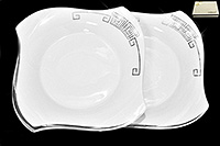 Набор фарфоровых тарелок 23 см