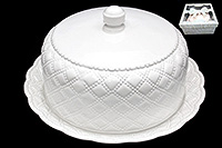 Тортница керамическая с крышкой (Блюдо для торта) 32,5 см