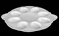 Тарелка для яиц фарфоровая (Поднос для яиц) 21 см