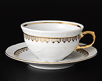 Набор чайных чашек с блюдцами фарфоровых (Набор чайных пар или шапо) 300 мл