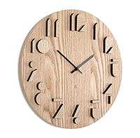 Часы настенные из дерева 40х40х3,4 см