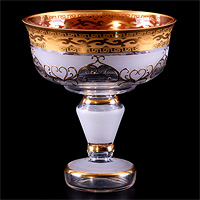 Варенница (Ваза для варенья) из богемского стекла 15 см