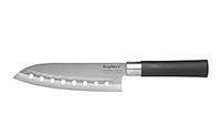 Нож кухонный 18 см сантоку с отверстиями в лезвии
