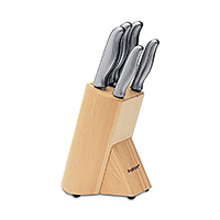 Набор кухонных ножей из нержавеющей стали и дерева 6 предметов