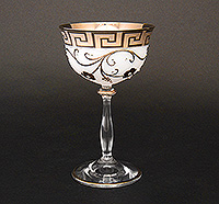 Набор креманок для мартини из богемского стекла (фужеры) 280 мл
