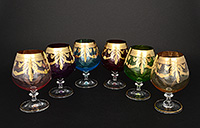 Набор бокалов из богемского стекла для бренди и коньяка 400 мл