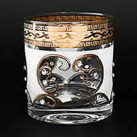 Набор бокалов для воды из богемского стекла (стаканы) 280 мл