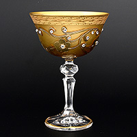 Набор креманок для мартини из богемского стекла 250 мл