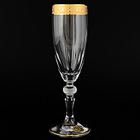 Набор бокалов для шампанского из стекла (фужеры) 180 мл