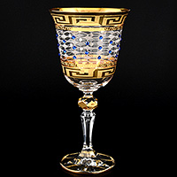 Набор бокалов для вина из богемского стекла (фужеры) 220 мл