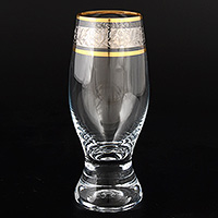 Набор бокалов для шампанского из богемского стекла (фужеры) 210 мл