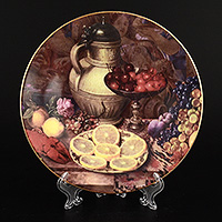 Тарелка фарфоровая декоративная подвесная на стену 19 см