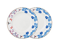 Набор глубоких (суповых) фарфоровых тарелок 20,5x2 см