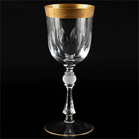 Набор бокалов для вина из богемского стекла (фужеры) 250 мл