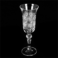 Набор хрустальных бокалов для шампанского (фужеры) 150 мл