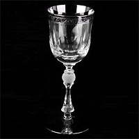 Набор бокалов для вина из богемского стекла (фужеры) 205 мл