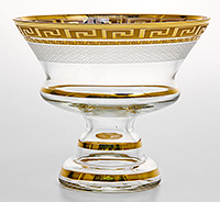 Варенница (Ваза для варенья) из богемского стекла 16 см