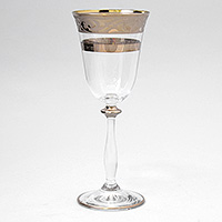 Набор бокалов для вина из богемского стекла (фужеры)
