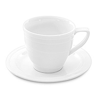 Кофейная чашка с блюдцем из фарфора (Шапо кофейное или пара) 95 мл