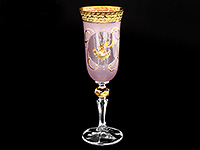 Набор бокалов для шампанского из богемского стекла (фужеры) 160 мл