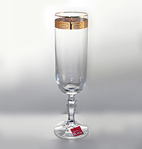 Набор бокалов для шампанского из выдувного стекла (фужеры) 180 мл