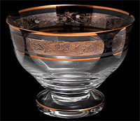 Варенница (Ваза для варенья) из богемского стекла 12 см