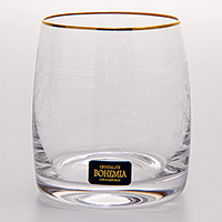 Набор бокалов для воды из богемского стекла (стаканы) 290 мл