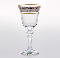 Набор бокалов для вина из богемского стекла (фужеры) 170 мл