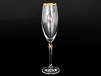 Набор бокалов для шампанского из стекла (фужеры) 280 мл
