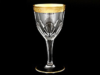 Набор бокалов для вина из богемского стекла (фужеры) 200 мл