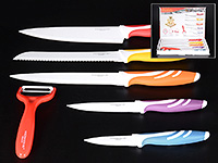 Набор из 6 кухонных ножей металлических