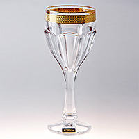 Набор бокалов для вина из богемского стекла (фужеры) 290 мл