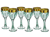 Набор бокалов для красного вина из богемского стекла (фужеры) 200 мл