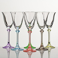 Набор бокалов для вина из стекла (фужеры) 185 мл