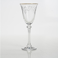 Набор бокалов для вина из богемского стекла (фужеры) 185 мл