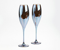 Набор бокалов для шампанского из богемского стекла (фужеры) 290 мл